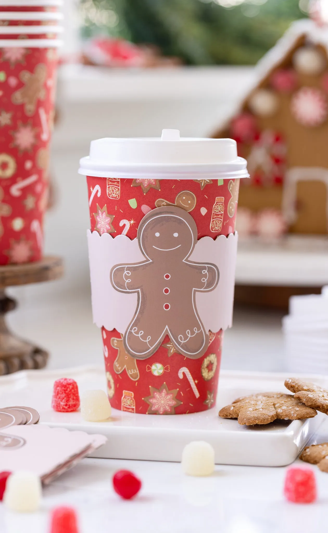 Gingerbread Man To-Go Cups 8 ct