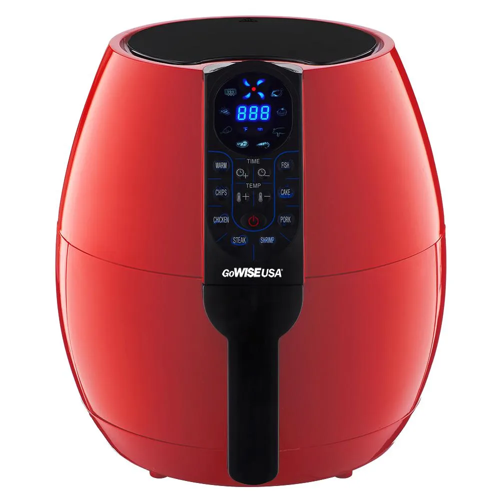 GoWISE 5-Quart Programmable Electric Air Fryer - Red