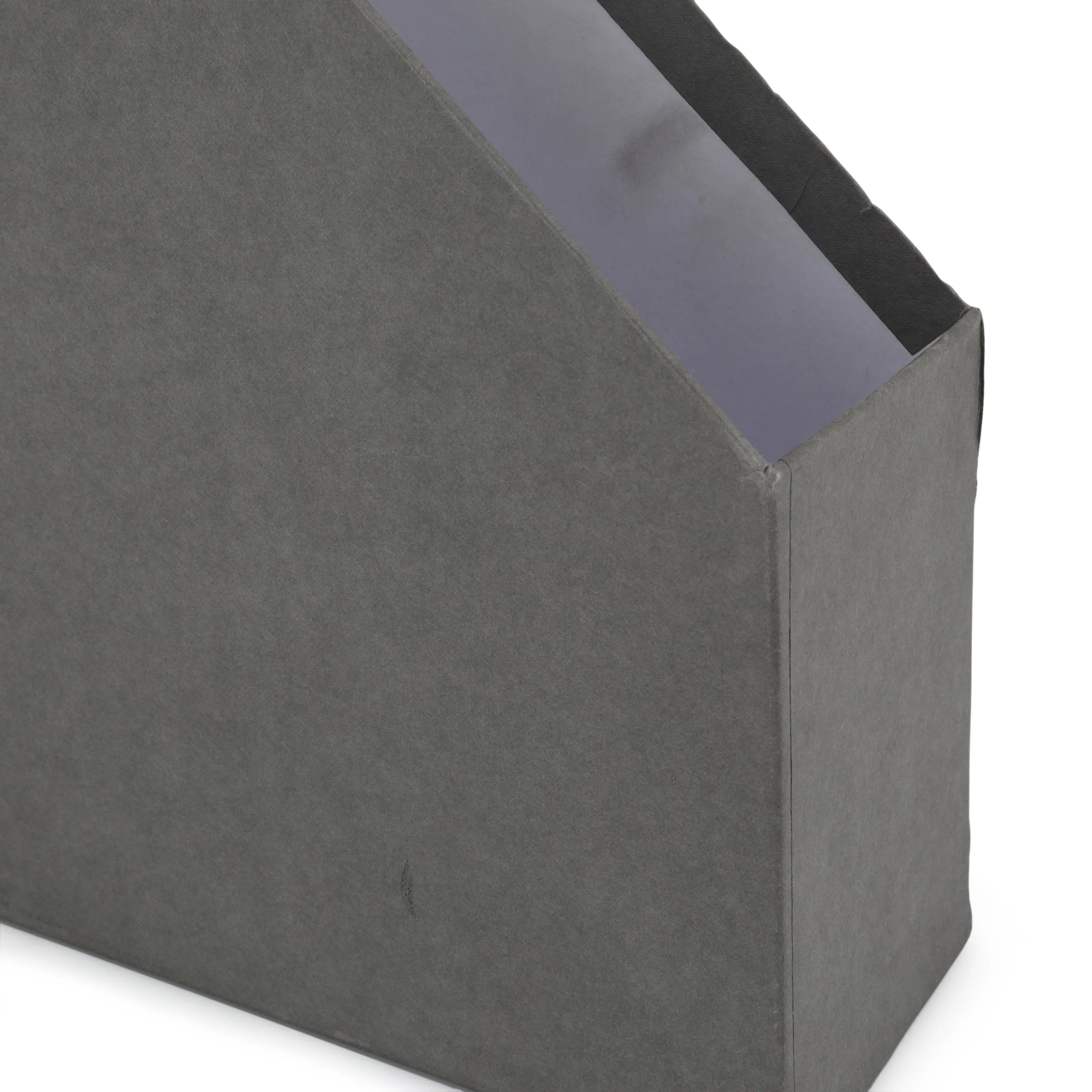 Grey Magazine File Holder