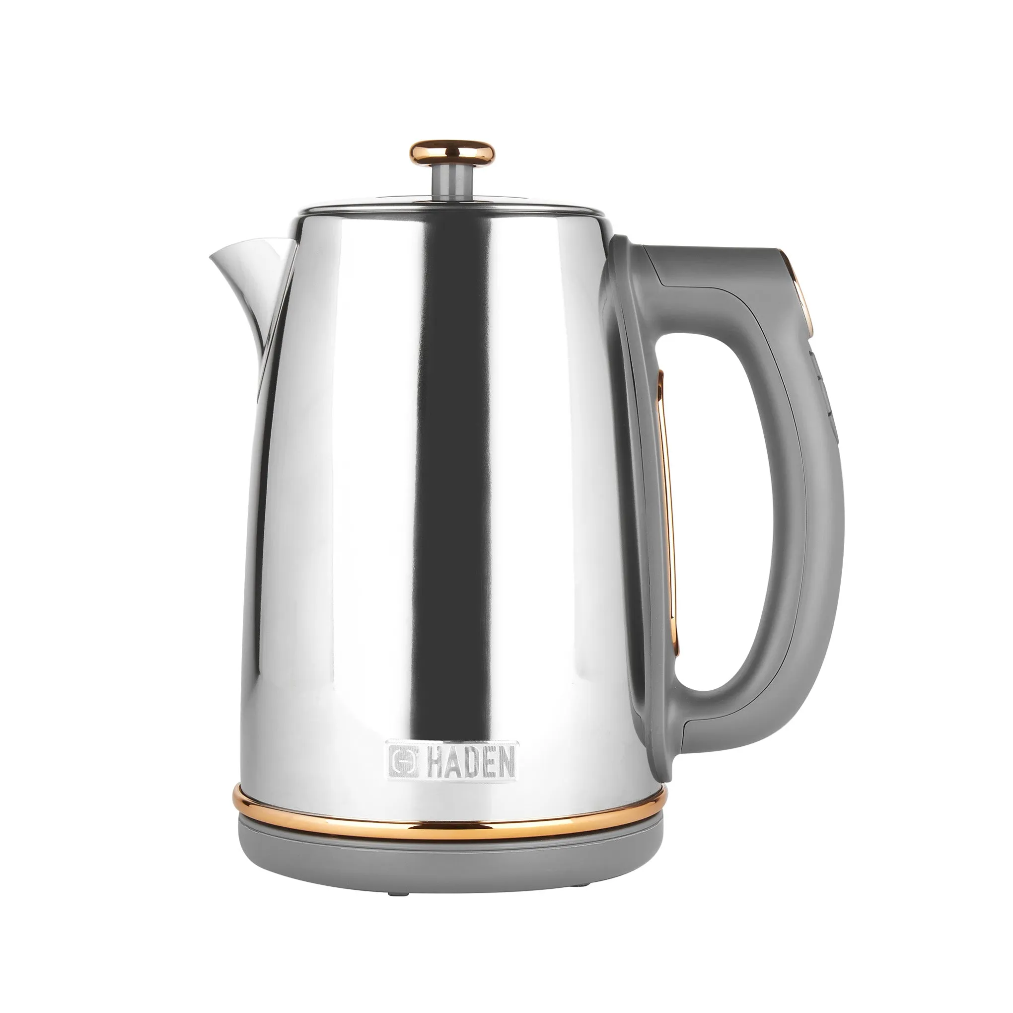 Haden Dorchester Chrome & Rose Gold Kettle