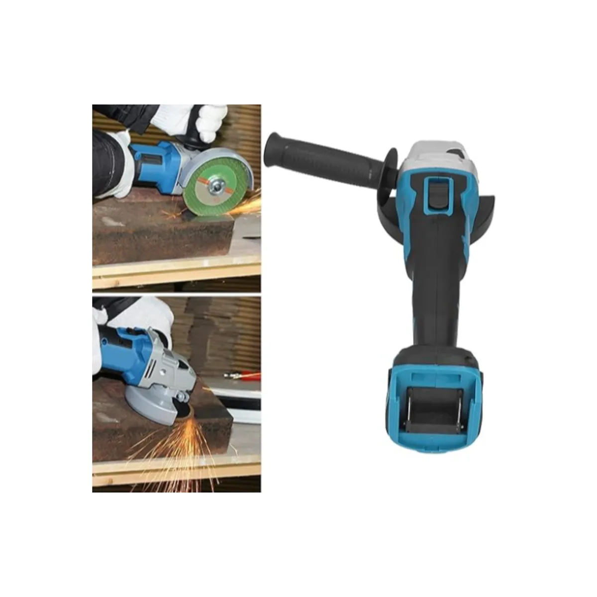 Handheld Design Cordless Angle Grinder With 2 X 25V 15000Mah Battery