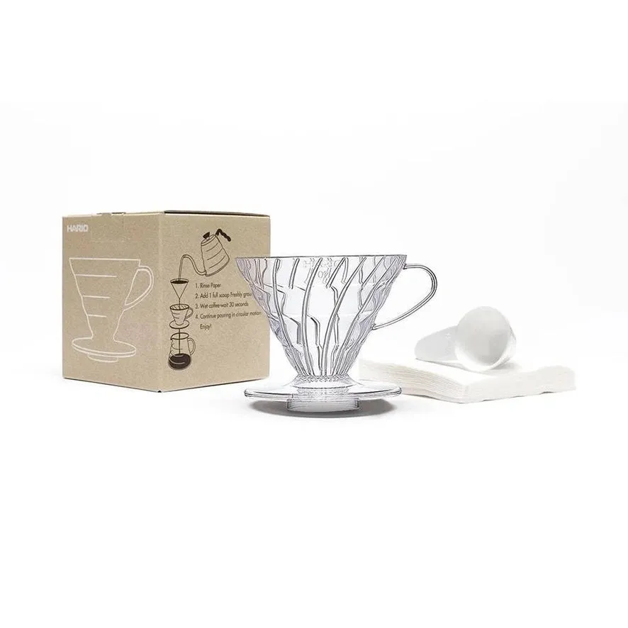 Hario Transparent V60 Coffee Dripper Set - Size 02