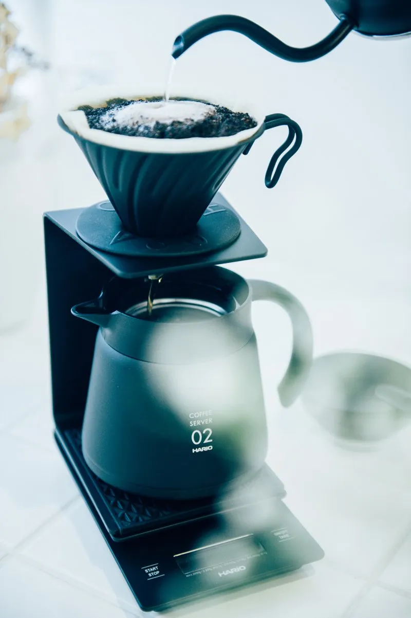 Hario V60 Metal Coffee Dripper Matte Black - Size 02