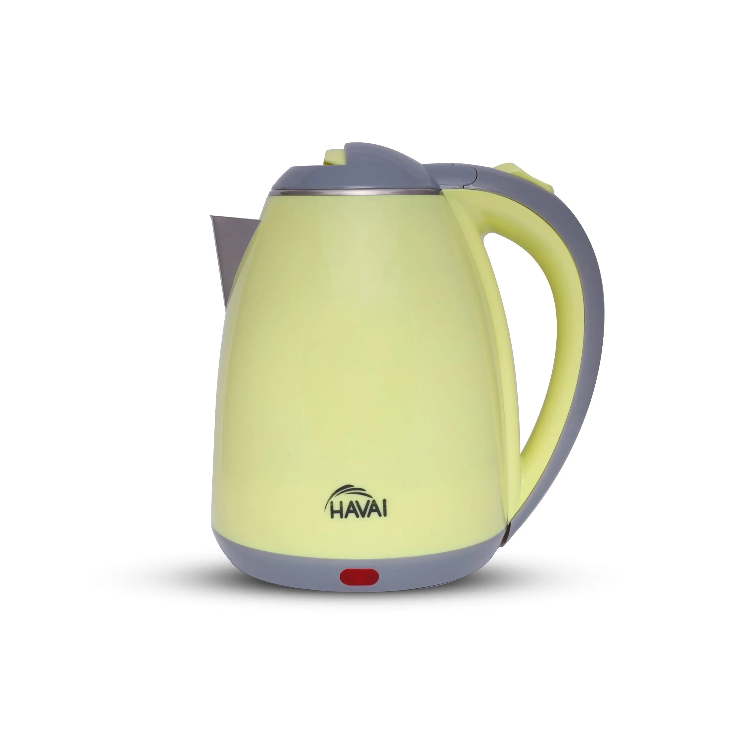 HAVAI Large Premium Electric Kettle 1.8L |Stainless Steel Inner Body | Auto Power Cut | Boil Dry Protection & Cool Touch Double Wall | Portable | 1500 Watts |1 Year Warranty - STAINLESS STEEL