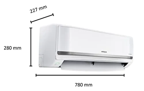 Hitachi 1 Ton 5 Star ice Clean Xpandable Plus Inverter Split AC (100% Copper, Dust Filter, 2023 Model, Yoshi 5400FXL, R32-RAS.G512PCAISF, Dual Platinum)