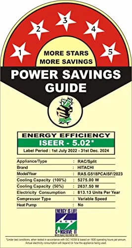 Hitachi 1.5 Ton 5 Star ice Clean Xpandable Plus Inverter Split AC (100% Copper, Dust Filter, 2023 Model, Yoshi 5400FXL, R32-RAS.G518PCAISF, Dual Platinum)