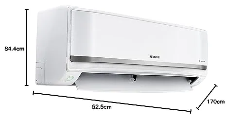 Hitachi 1.5 Ton 5 Star ice Clean Xpandable Plus Inverter Split AC (100% Copper, Dust Filter, 2023 Model, Yoshi 5400FXL, R32-RAS.G518PCAISF, Dual Platinum)