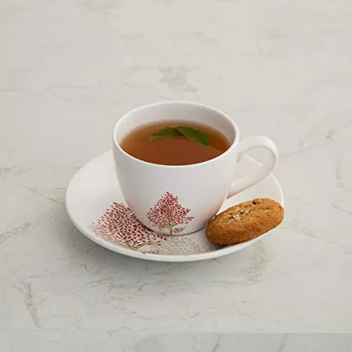 Home Centre Lucas Hipo Printed Tea Cup and Saucer