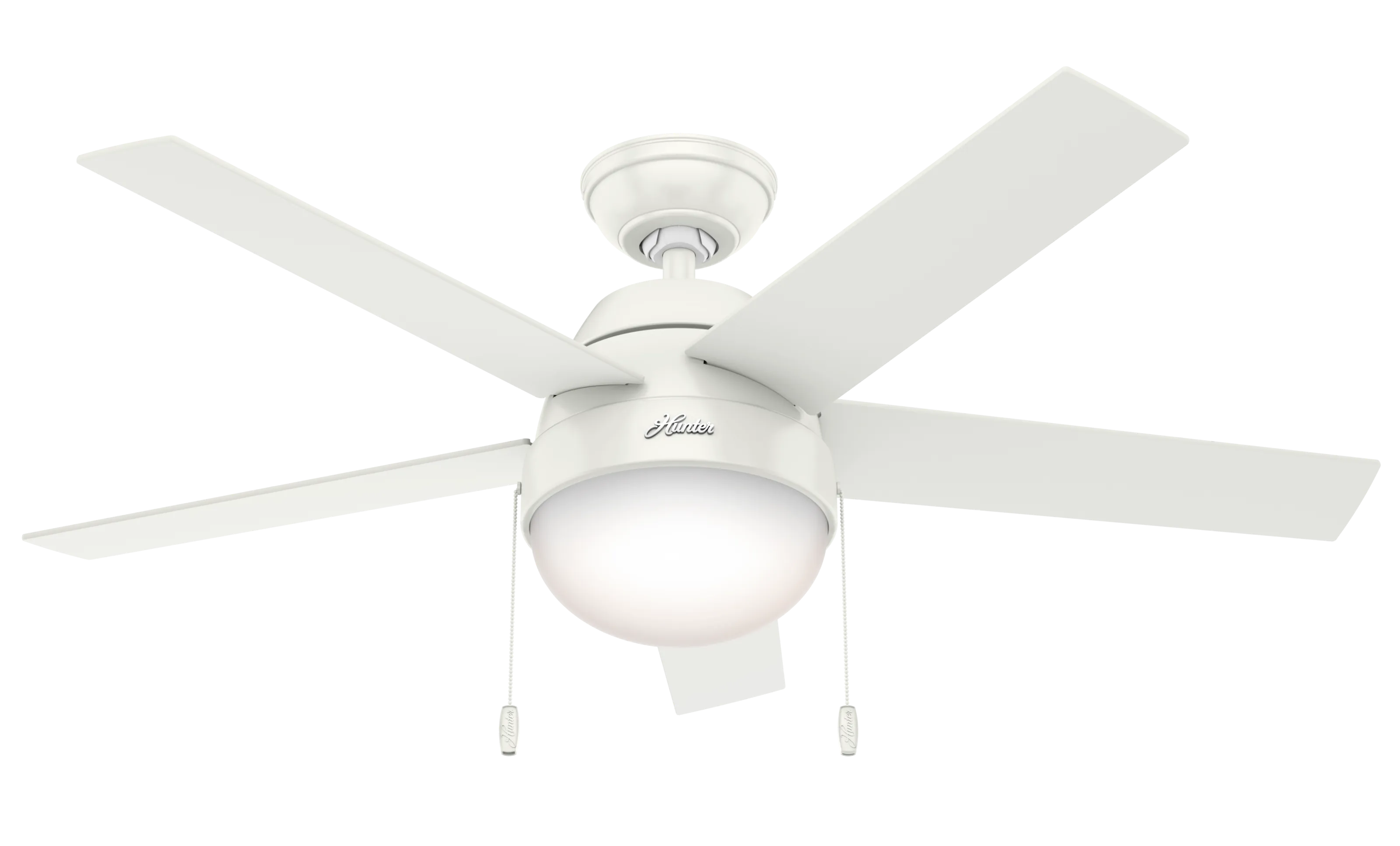 Hunter 46 inch Anslee Ceiling Fan with LED Light Kit and Pull Chain