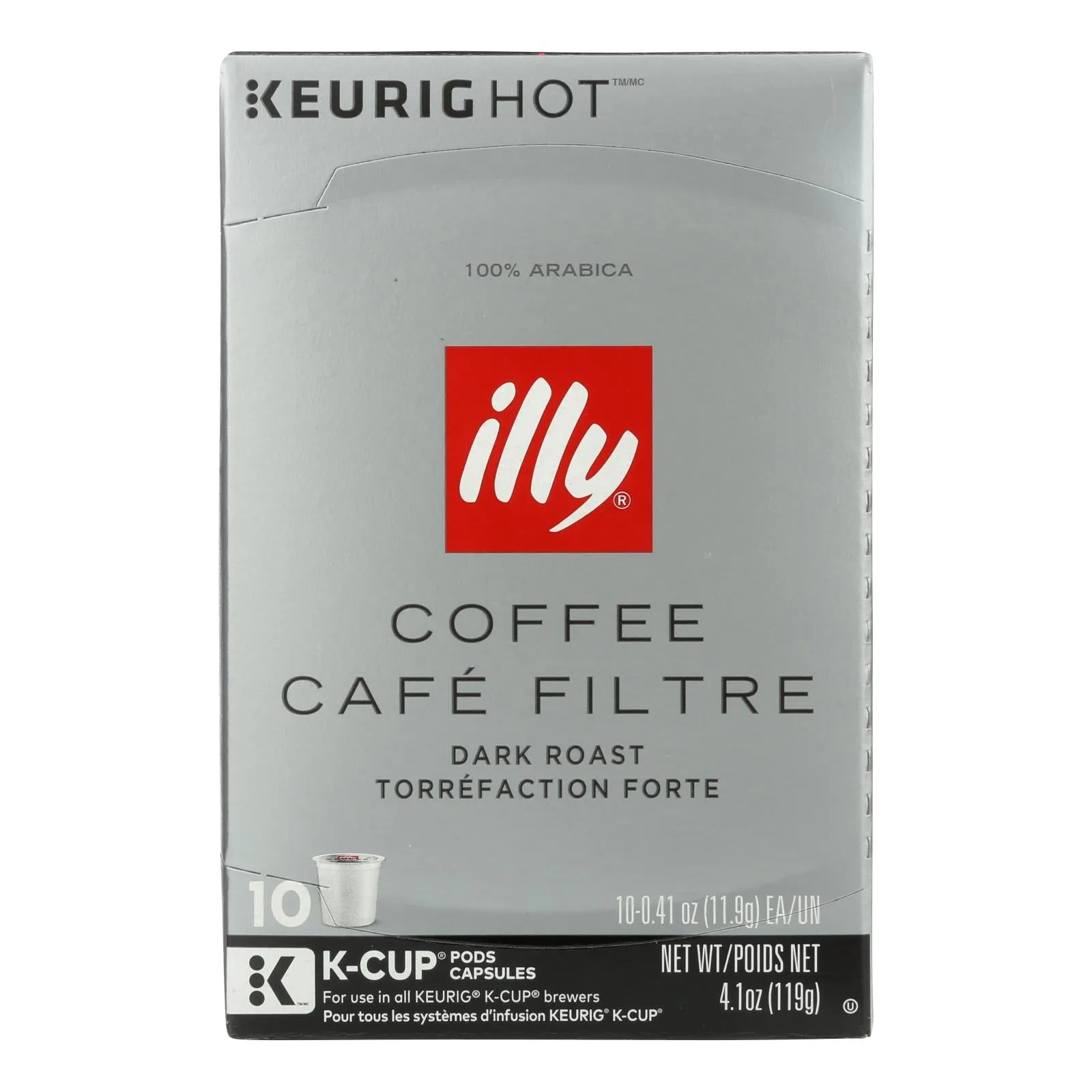 Illy Caffe Coffee - Kcups Black Dark Roasted - Case Of 6 - 10 Count