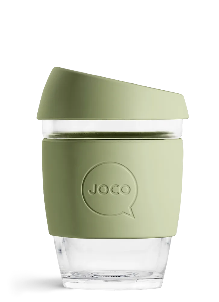 JOCO 12oz Reusable Glass Cup (Army)