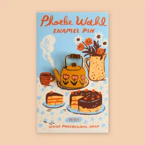 Kettle enamel pin