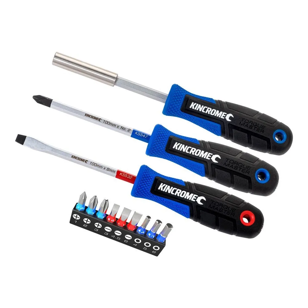 Kincrome TorqueMaster 12 Piece Screwdriver Set - K5516