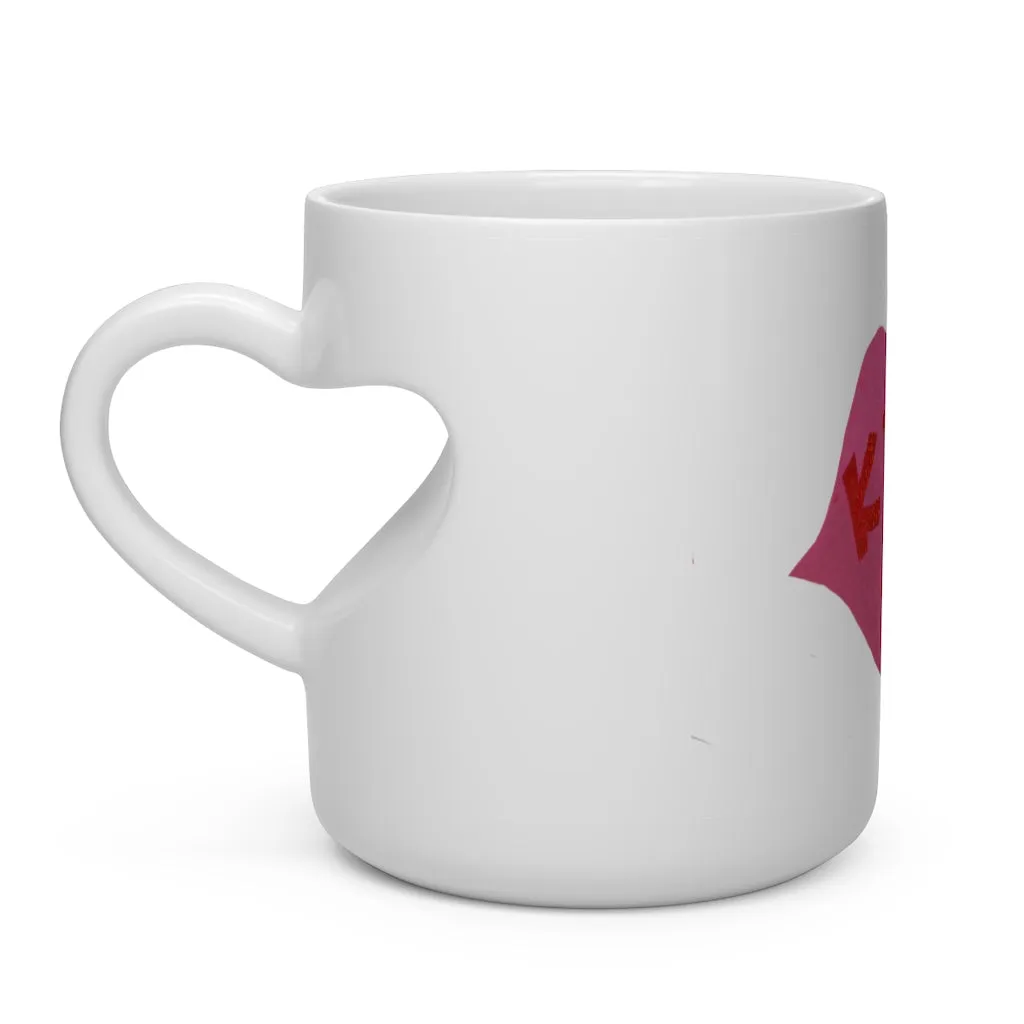 Kiss Me Heart Shape Mug