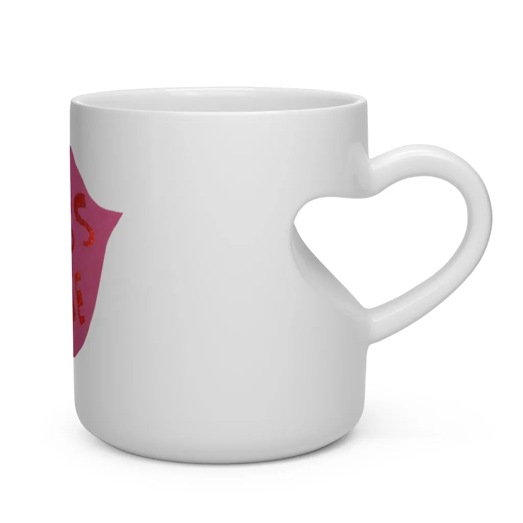 Kiss Me Heart Shape Mug