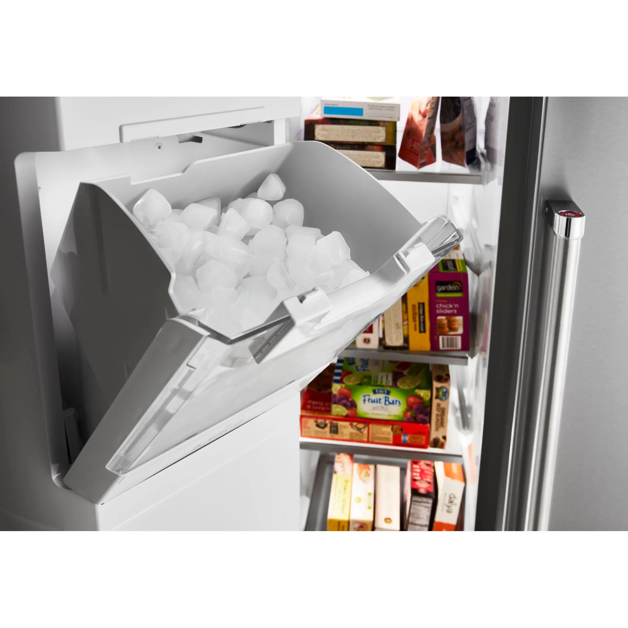 KitchenAid  24.8 cu.. ft. Side-by-Side Refrigerator with Exterior Ice and Water and PrintShield Finish (KRSF705HBS)