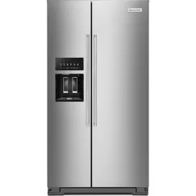 KitchenAid  24.8 cu.. ft. Side-by-Side Refrigerator with Exterior Ice and Water and PrintShield finish (KRSF705HPS)