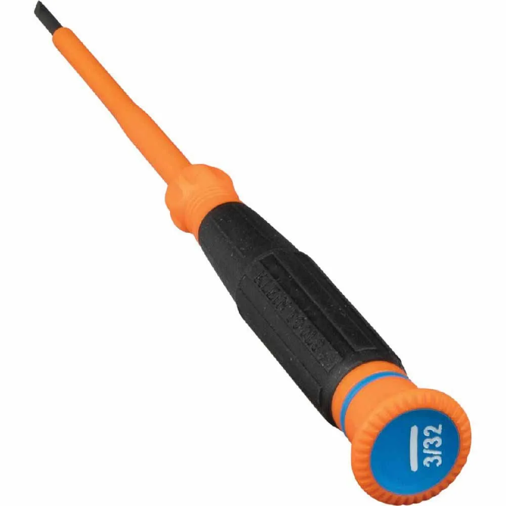 Klein Tools 6243INS Insulated Precision Screwdriver, 3/32" Slotted