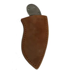 Knife Sheath Leather - SHWW82 - 1 7/8" opening and a 4 7/8" length. Fits Elk Skinner