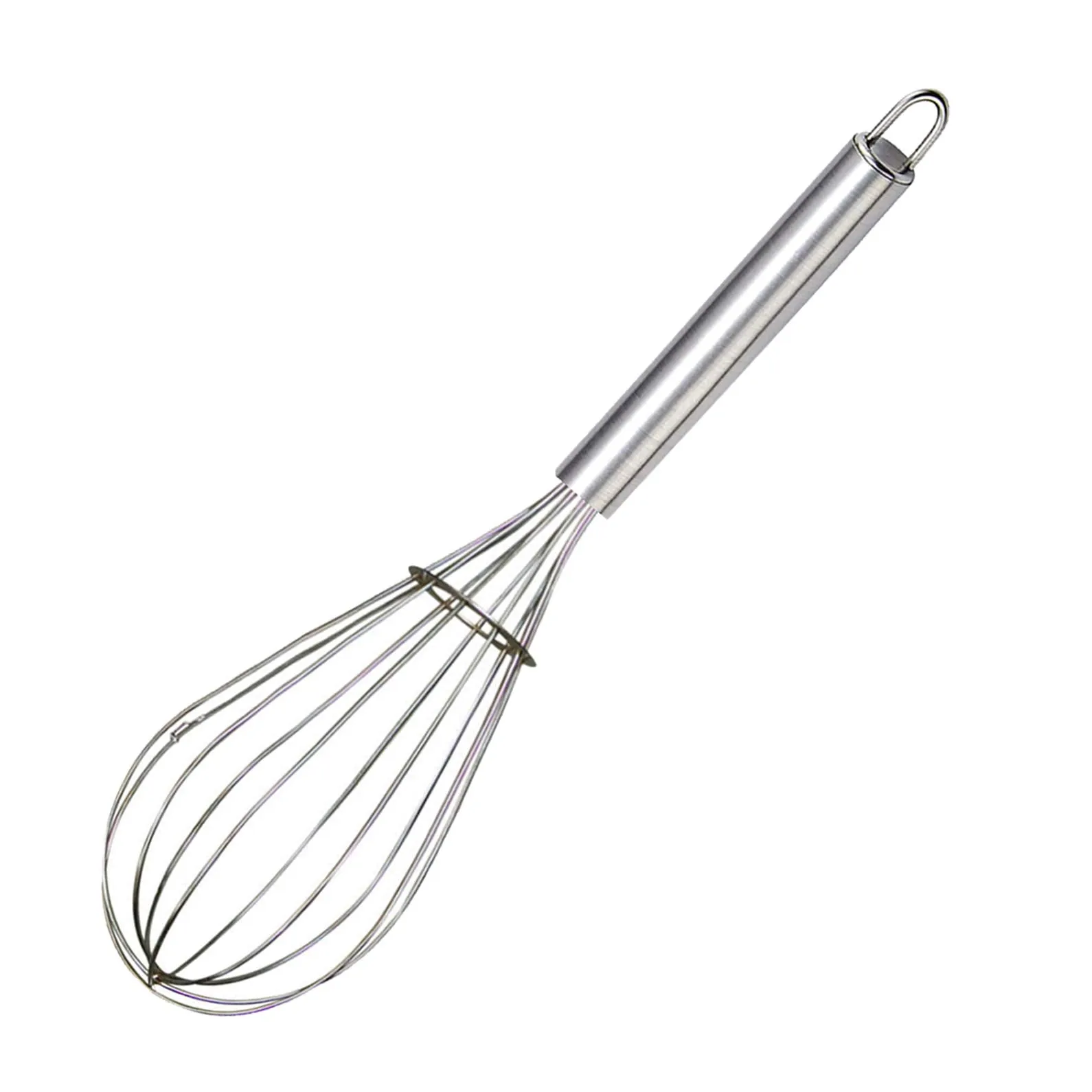 Kuber Industries 2.5 MM 3 Pieces Stainless Steel Hand Blender Mixer Froth Whisker Latte Maker for Milk Coffee Egg Beater Juice,45 cm (Silver) - CTKTC31347