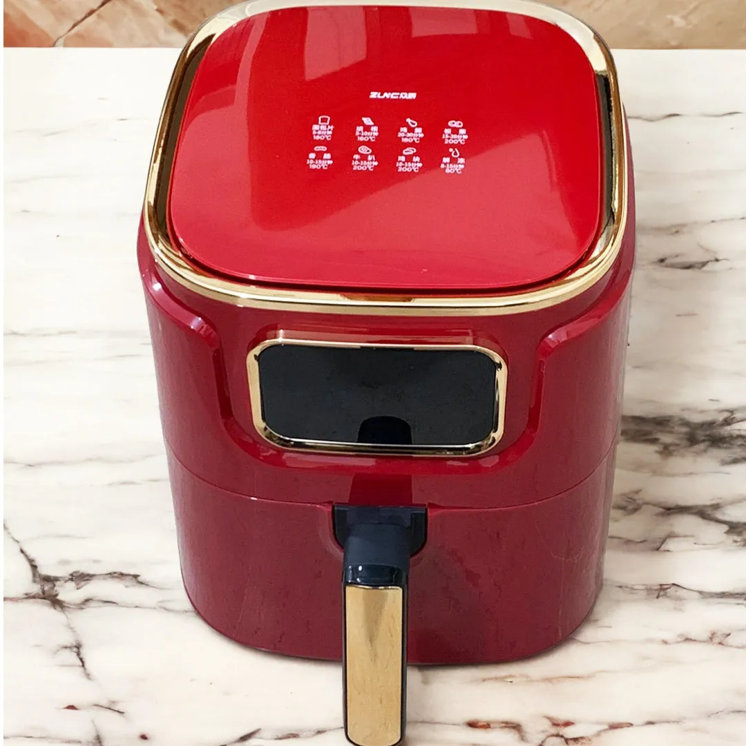 Large Capacity Compact Healthy Air Fryer-Red