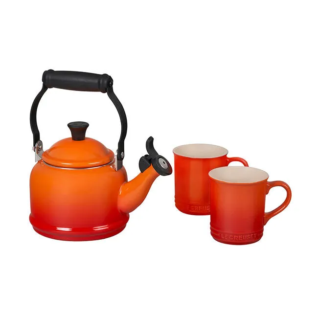 Le Creuset Demi Kettle and Mugs Set