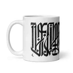 Letterhythm® Inscription Mug (White)