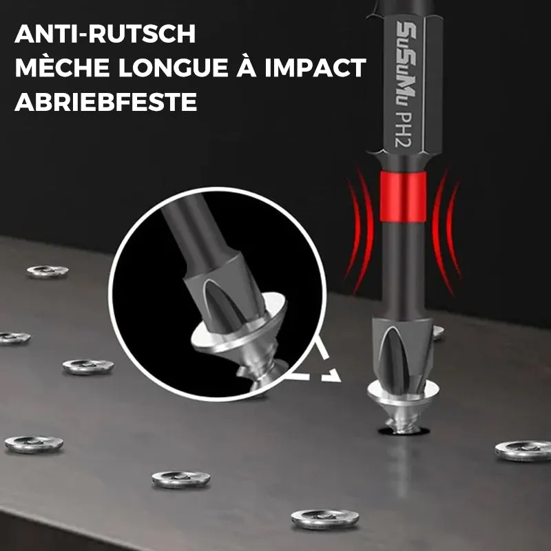 Magnetic ph2 screwdriver bit set - long life