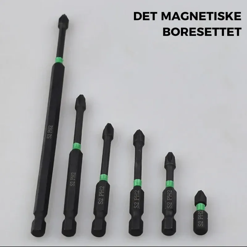 Magnetic ph2 screwdriver bit set - long life