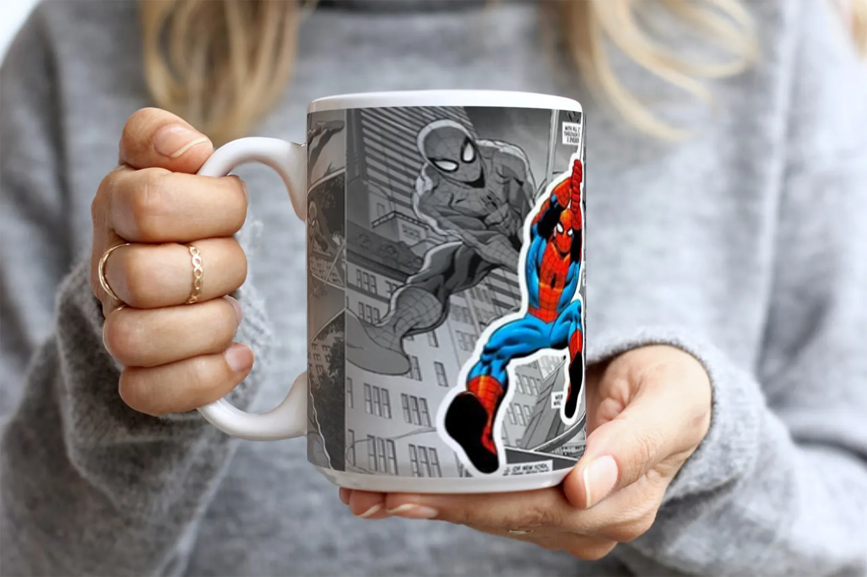 Marvel & DC Comics 2 Mug – Superhero Coffee Cup for Fans – Durable Ceramic with Iconic Designs