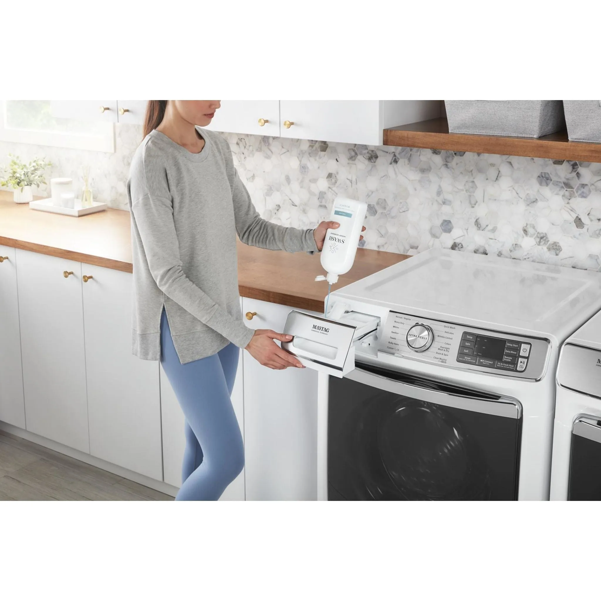 Maytag Smart Front Load Washer with Extra Power and 24-Hr Fresh Hold® option - 5.8 cu. ft. (MHW8630HW)