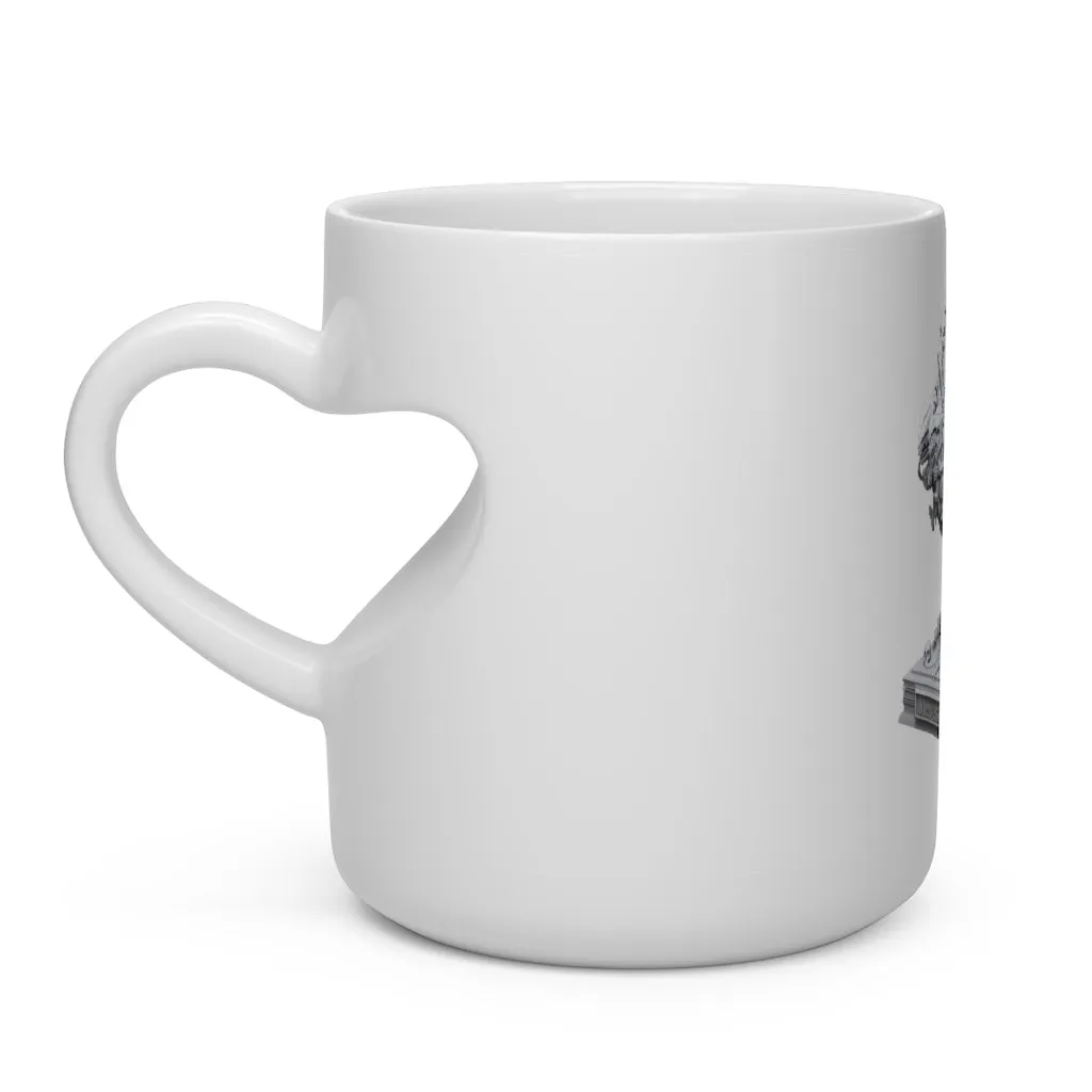 Merciless the Flaming SkyBird Heart Shape Mug