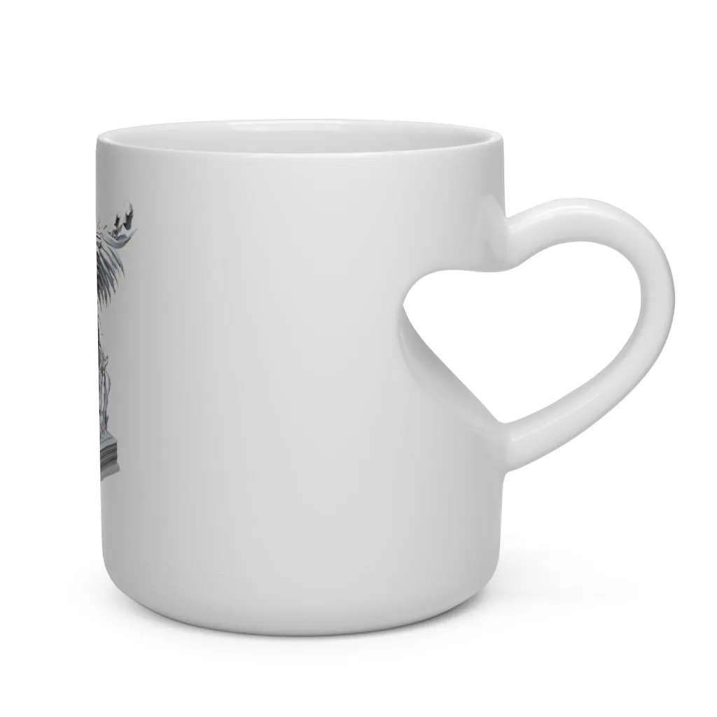 Merciless the Flaming SkyBird Heart Shape Mug