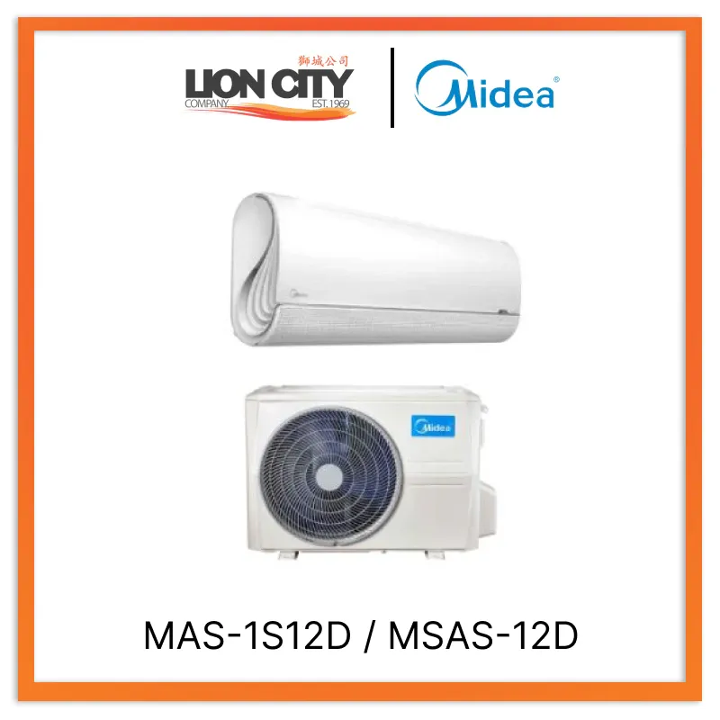 MIDEA MAS-1S12D / MSAS-12D INVERTER SINGLE SPLIT AIRCON