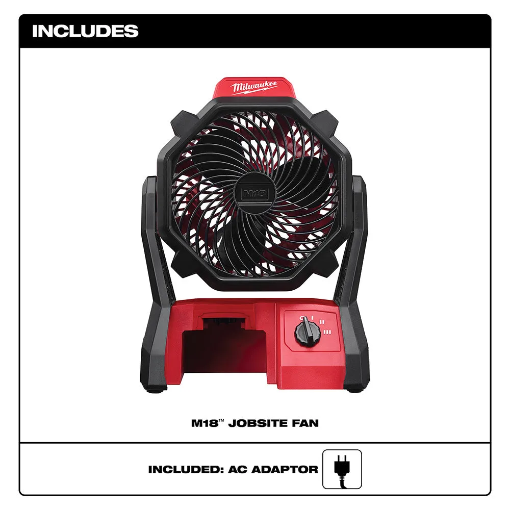 Milwaukee 0886-20 M18 Jobsite Fan (Tool Only)