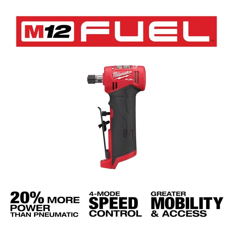 Milwaukee M12 FUEL Brushless Cordless 1/4 in. Right Angle Die Grinder Tool Only