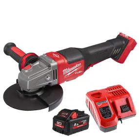 Milwaukee M18BLSAG125XPD-0 18V 125mm Brushless Angle Grinder with 1 x 5.5Ah Battery & Charger