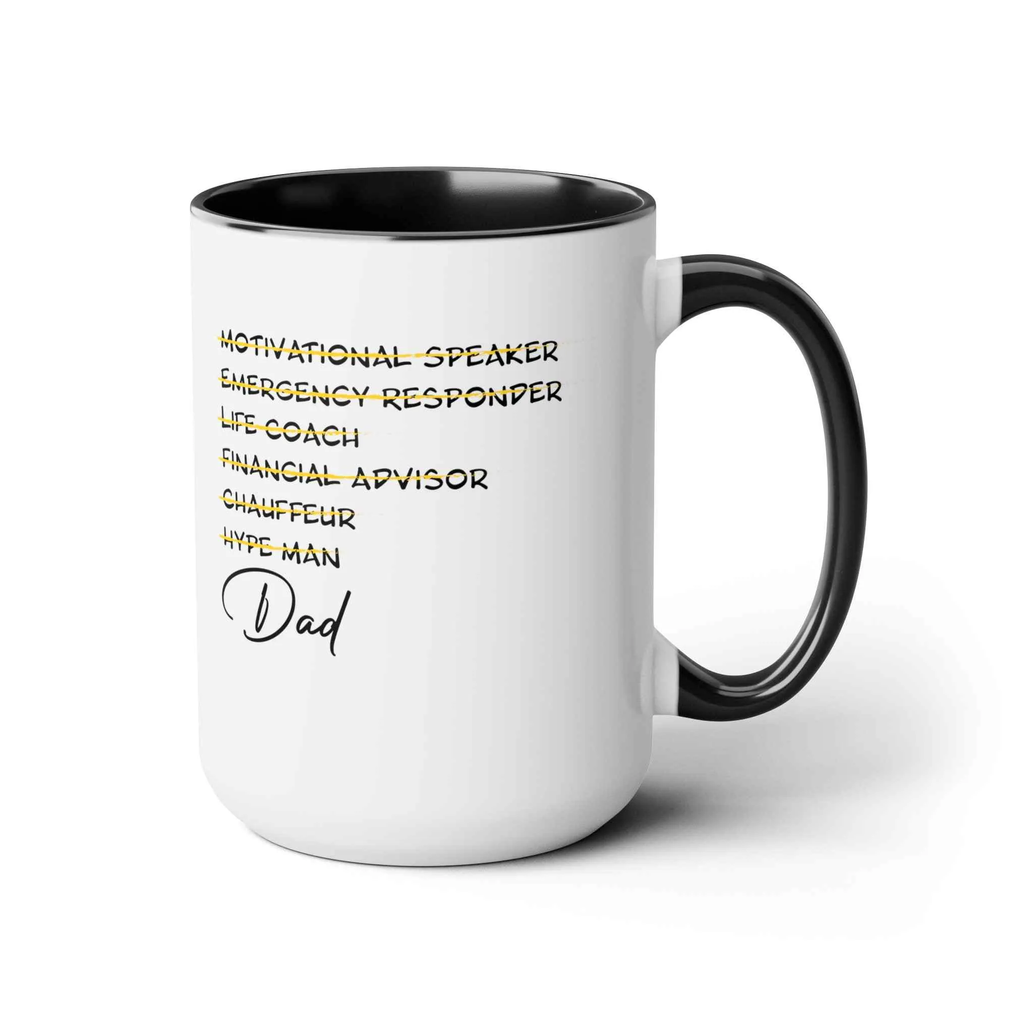 Motivational Speaker Two-Tone Coffee Mug, 15oz