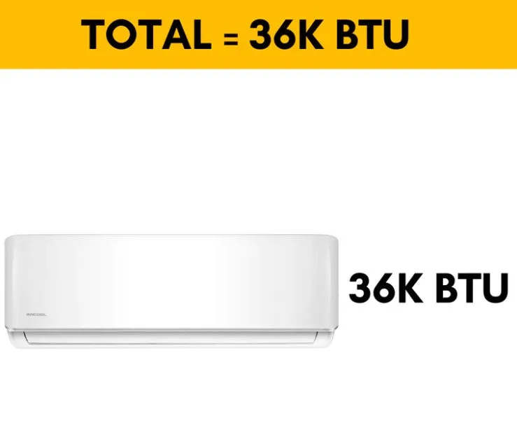 MRCOOL Ductless Mini-Split Air Conditioner & Heater DIY Complete System 36K BTU 208-230V/60Hz 4th Gen New
