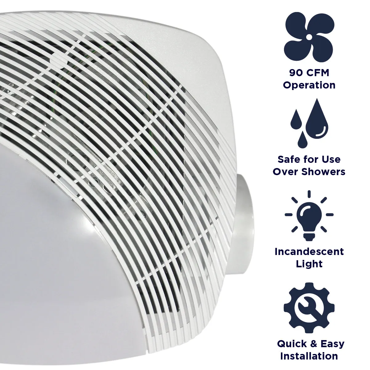 MS Series Ceiling Exhaust Bath Fans and Fan-Lights