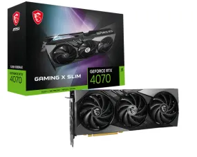 Msi Geforce Rtx 4070 Gaming X Slim 12G - Graphics Card - Geforce Rtx 4070 - 12 Gb