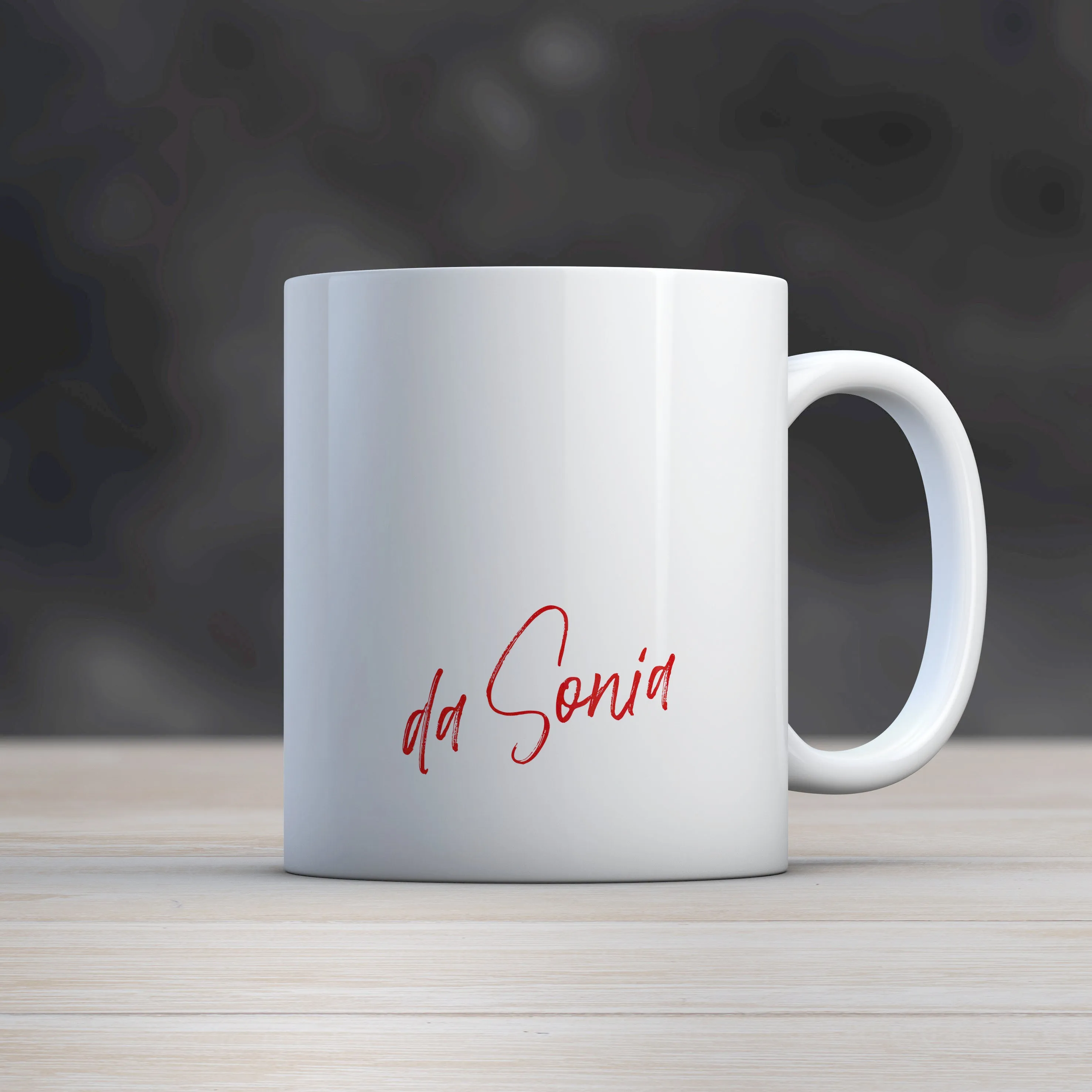 Mug "Sempre al tuo fianco" con dedica personalizzata