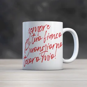 Mug "Sempre al tuo fianco" con dedica personalizzata