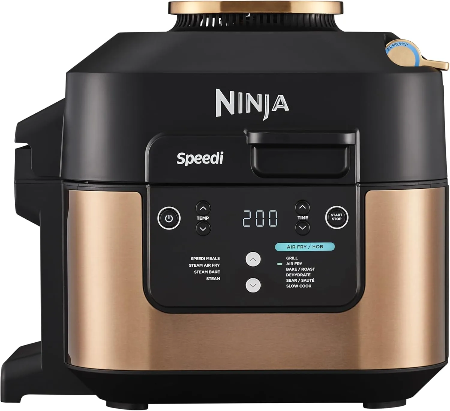 Ninja Speedi 10-in-1 Rapid Cooker & Air Fryer, 5.7L, Cooks 4 Portions in 15 Minutes, Copper Black (ON400UKCP)