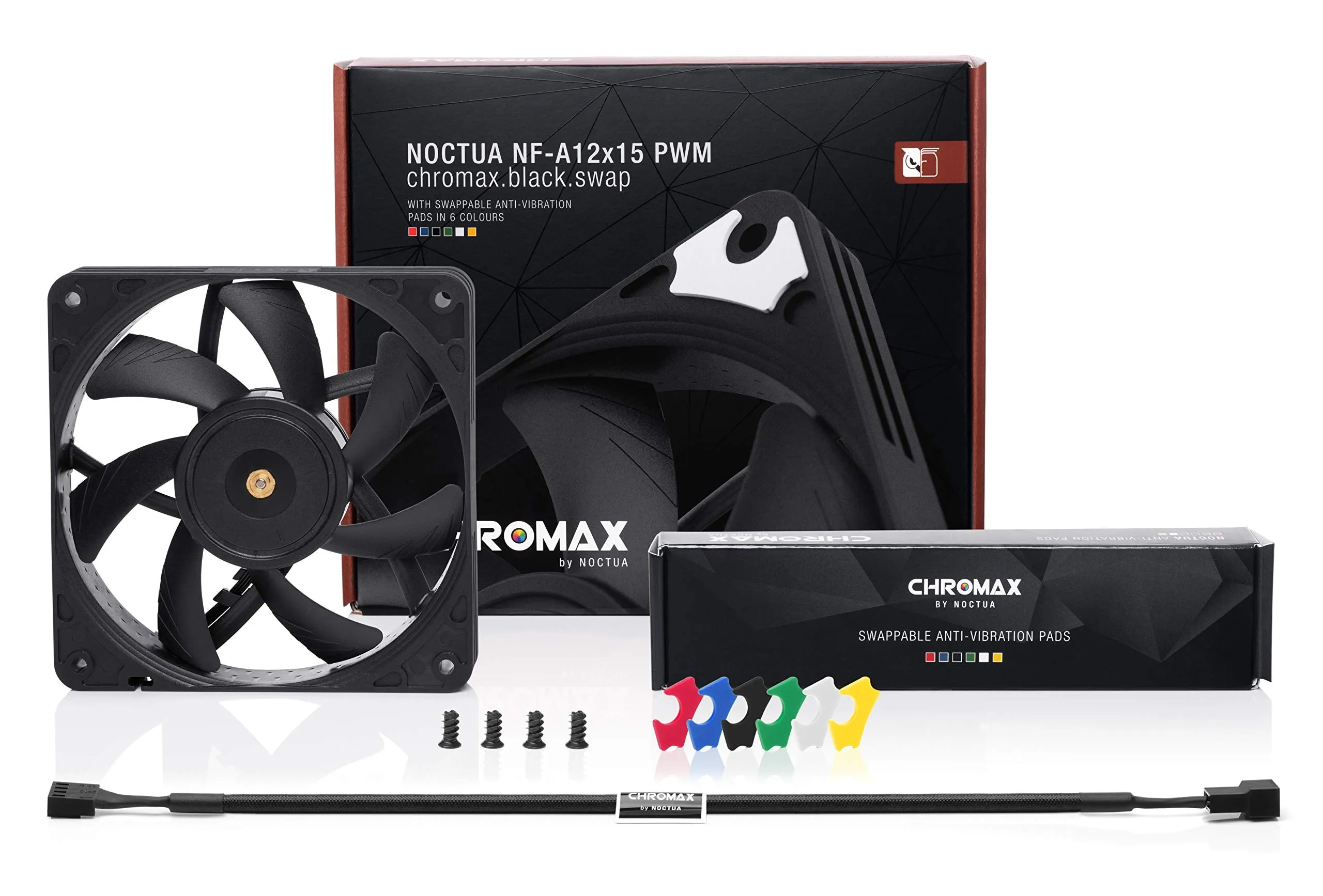 Noctua NF-A12x15 PWM chromax.black.swap 12cm Case Fan