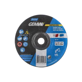 Norton 7 x 1/4 x 7/8 In. Gemini LF Grinding Wheel 24 R T27 20 Count