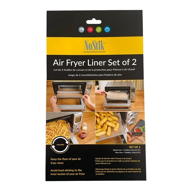 NoStik Air Fryer Liner Rectangular 310x400mm (Pack of 2) - DP550