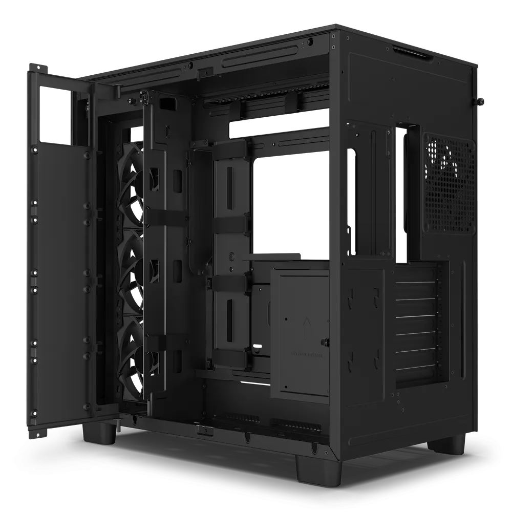 NZXT H9 FLOW Matte Black 啞光黑色 Tempered Glass ATX Case CM-H91FB-01