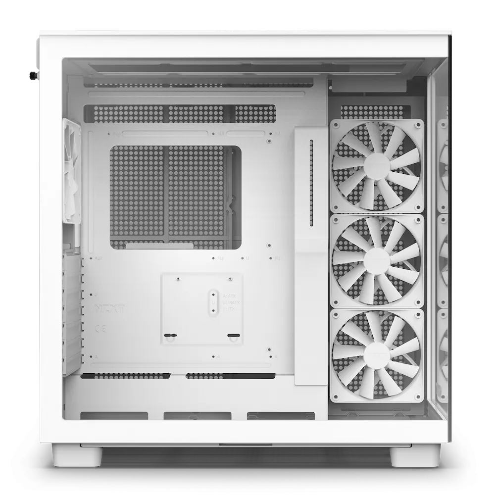 NZXT H9 FLOW Matte White 啞光白色 Tempered Glass ATX Case CM-H91FW-01