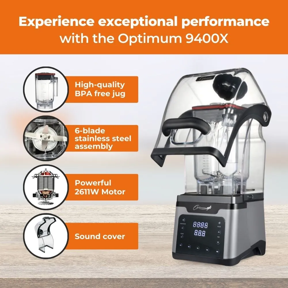 Optimum 9400X - Best Commercial Blender in Australia With Optional Sound Cover!